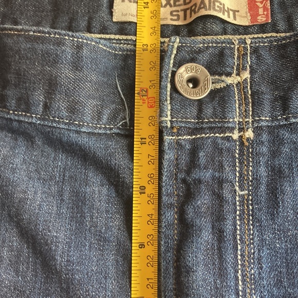 Mens Levi’s Relaxed Fit Medium Dark Wash Size 44x30 100% Cotton - Picture 7 of 14